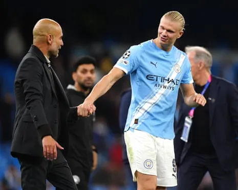 Erling Haaland Enters Elite Champions League 50-Goal Group, Hailed by Pep as CR7 and Lionel Messi's Fellow Monster